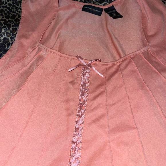 New York & Company Lace Up Tank Top - Picture 5 of 8